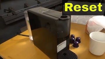 How To Reset Nespresso Essenza Mini Coffee Machine-Easy Tutorial