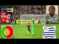 PORTUGAL vs URUGVAY penalty shootuot|efootball2023#ronaldo#nunez#youtubeshorts#pes#efootball2023#fyp