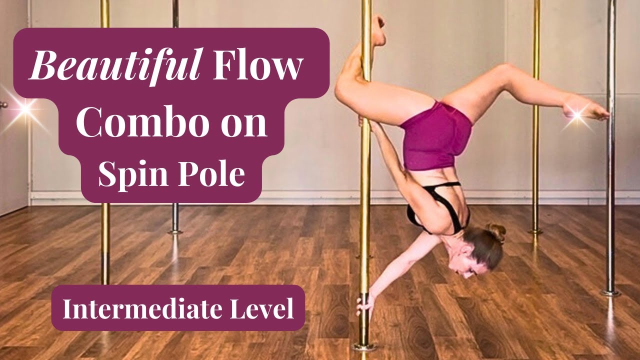 Красивое сочетание вращения на пилоне и трюка «бабочка» ~ Уровень сложности: средний