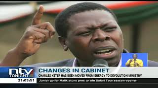 President Uhuru moves three CSs in mini cabinet reshuffle