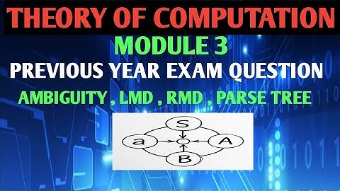 BCS503 THEORY OF COMPUTATION|| PREVIOUS YEAR EXAM QUESTION|| MODULE 3 VERY IMPORTANT 