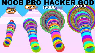 NOOB VS PRO VS HACKER VS GOD  in Level Up Circles