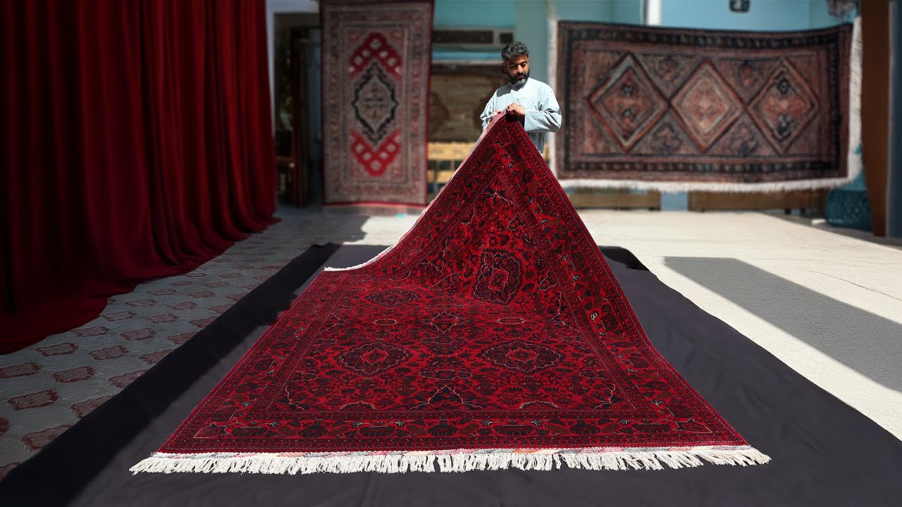 Khal Mohammadi Zerkhaki – Red Afghan Tribal Rug | 204cm x 306cm (6ft 8in x 10ft)