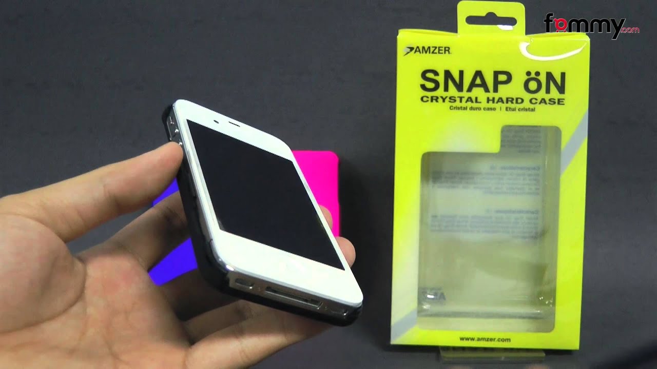 Amzer® Rubberized Snap On Hard Case for iPhone 4/4S Review in HD
