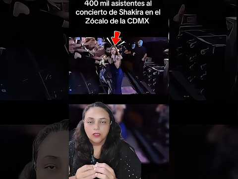 Esto le ocurrió a SHAKIRA con un FAN durante concierto en cdmx #shakira