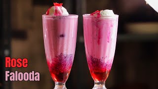 రాయల్ రోస్ ఫాలుదా | Best Summer Recipe Homemade Royal Rose falooda in Telugu by Vismai food