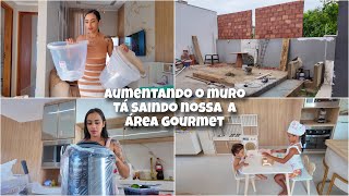 OLHA ISSO UMA PERFEIÇÃO| CHEGOU A PANELA DE PRESSÃO ELÉTRICA | OBRA DA ÁREA EXTERNA TÁ ACONTECENDO 