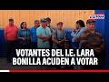 🔴🔵 Ciudadanos esperan que se abran las mesas de votación en I.E. Lara Bonilla de Lurín