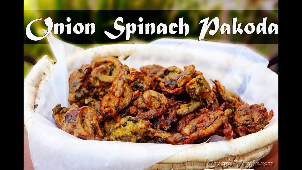 Onion spinach pakoda by crazy4veggie.com | Crazy4veggie