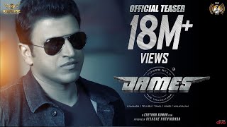 James - Official Teaser Kannada Puneeth Rajkumar Chethan Kumar Kishore Pathikonda Charan Raj