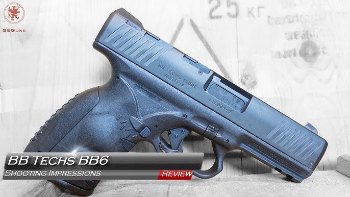 Compare BB Tech BB6 size against other handguns