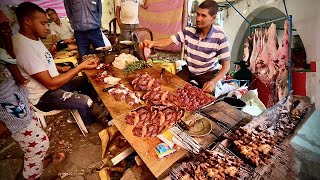Amazing Traditional Market Street Food Tour 🇲🇦 Unique Souk Food Across Morocco