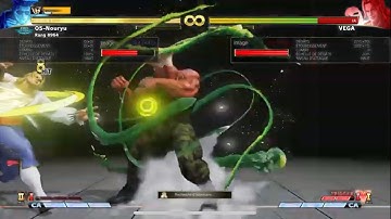 OS-Nouryu (Guile) Combo Corner 53 Hits 665 Damage SF5