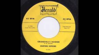 Video thumbnail of "LIGHTNIN' HOPKINS - GRANDMA'S BOOGIE - HERALD"