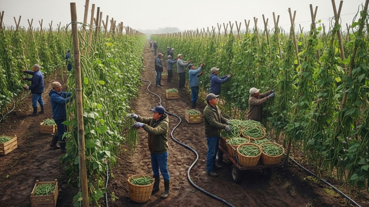 Cultivo de Judías Verdes en el Desierto del Perú – Del Suelo Árido a la Exportación