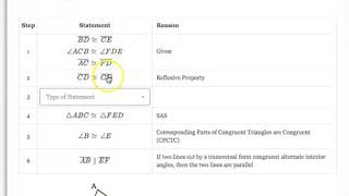 Triangle Proofs Missing Statement 01