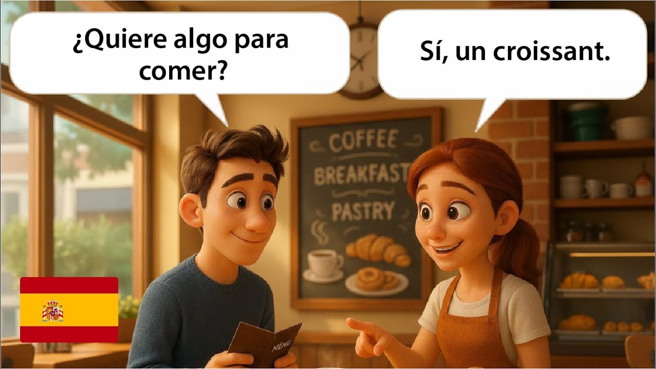 4 🇫🇷 Short Spanish Conversations to Learn Spanish A1-A2 for Beginners ...
