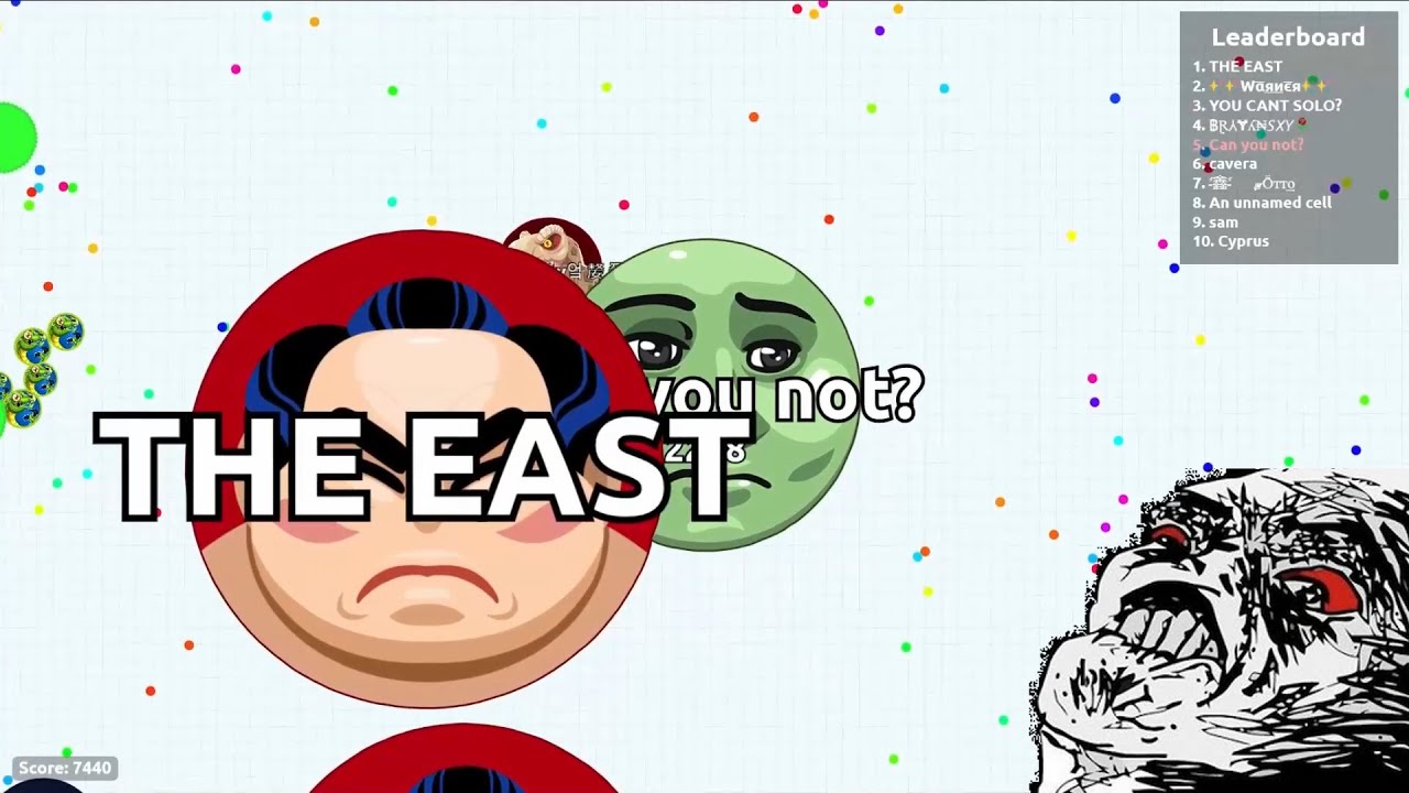 Agario - 2 hour solo domination 24k