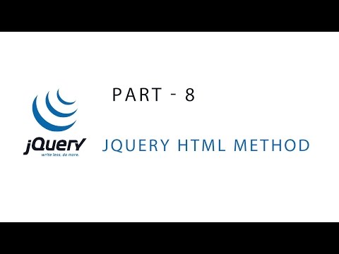 Jquery Tutorial |  HTML()  Method