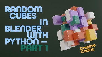 Make a Random Cubes Sculpture in Blender with Python | Generative Art | Tutorial