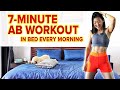 7-Minute AB Workout to Do in Bed Every Morning | Joanna Soh