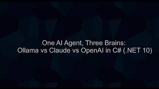 Microsoft Agent Framework in C#: One Agent, Three Brains (Ollama, Claude, OpenAI) Net Worth