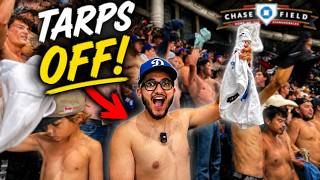 Dodger Fans Went TARPS OFF In Arizona...