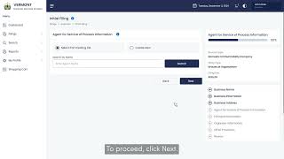 Business Services - Initial Filing