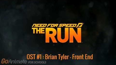 Need For Speed The Run OST : Brian Tyler-Front End