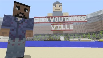 Minecraft (Xbox 360) - MCX Youtuber Ville - Hunger Games - Part 1