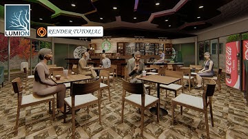 LUMION RENDERING MODERN CAFE SHOP DESIGN -RENDERING TUTORIAL
