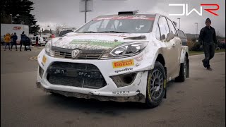 Highlights Proton Iriz R5 rally car in action rallying on Cambrian Rally 2020