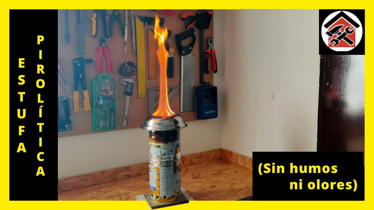 ESTUFA PIROLÍTICA CASERA (Sin humos ni olores)