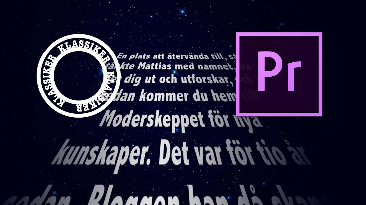Update Skapa text inspirerad av Star Wars i Premiere Pro