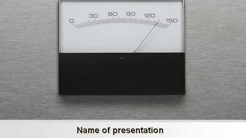 Analog Meter PowerPoint Template by PoweredTemplate.com