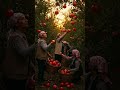 “Beautiful Pomegranate Harvest at Sunset 🍎✨”