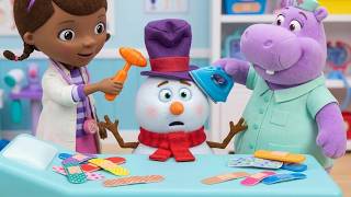 Chilly's Snowman Shaping Process ⛄🩺| Doc McStuffins Repair Protocol | Doc McStuffins Funny Animation