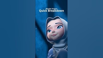 Quick Breakdown of my  Blender Project | Color by #jvke #blender #animation #3d