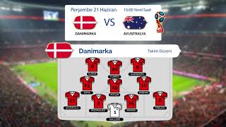 Danimarka Vs Avustralya 21 Haziran 2018 Fifa Dunya Kupasi