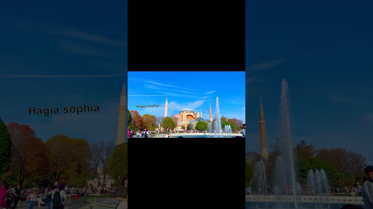 Inside view of Hagia sophia Mosque Istanbul turkey 🇹🇷 