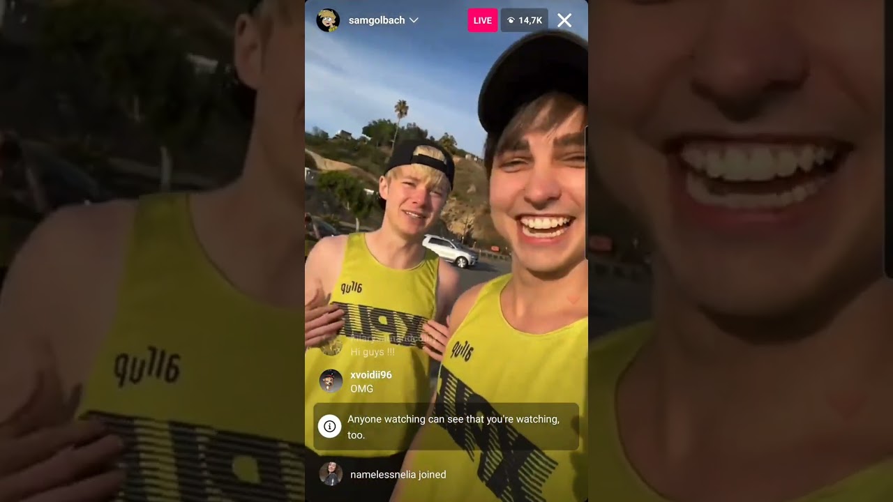 Sam and Colby Pre-Marathon livestream 11-26-2023 | Sam Golbach Instagram