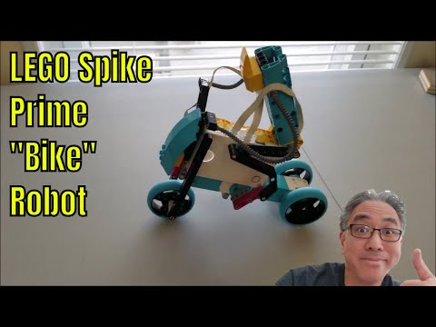YouTube thumbnail: The LEGO Spike Prime "Bike" Robot