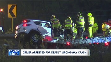 Man charged for fatal wrong-way crash that killed 32-year-old woman