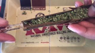 How to roll blunt with a glass tip tutorial