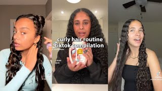Curly Hair Routine Tiktok Compilation