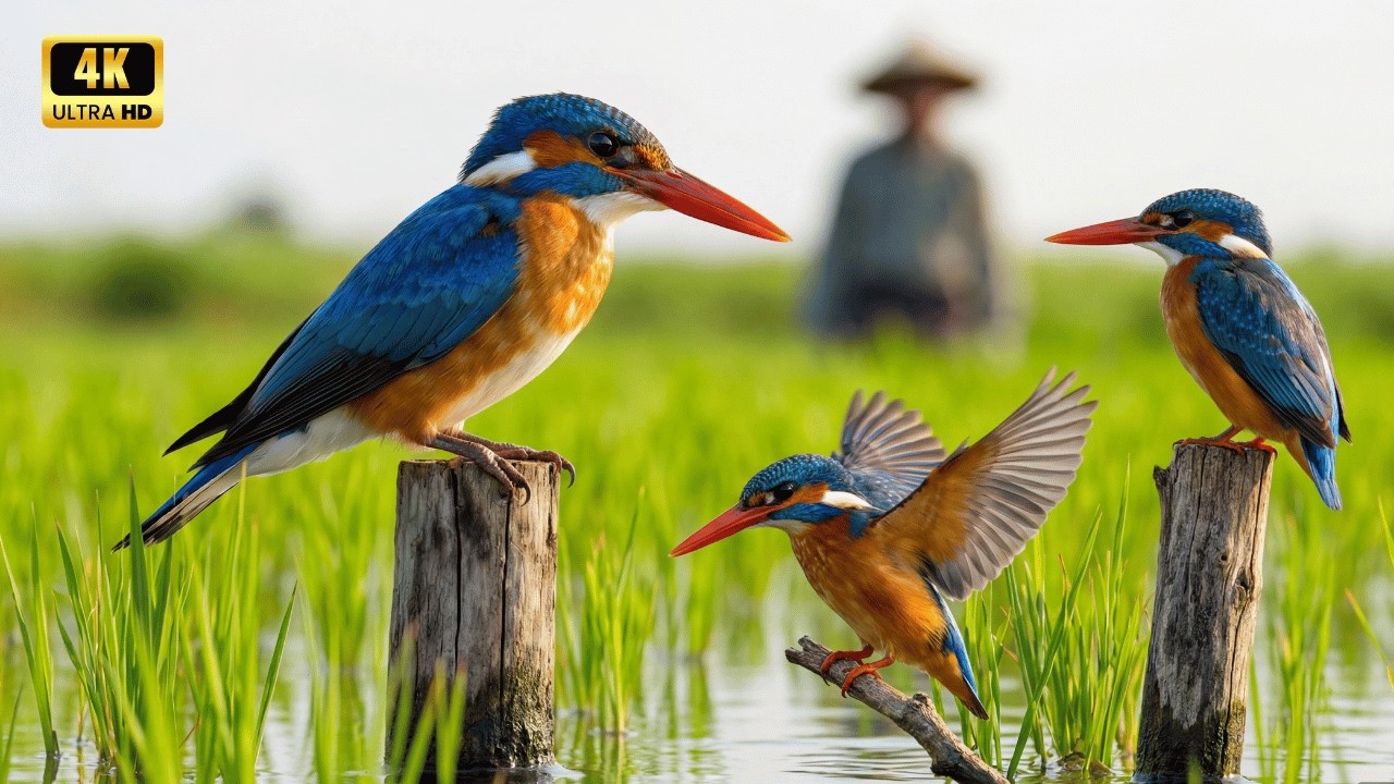🦚 World's Most Exotic Birds in Their Natural Habitat 🌴  Calming Bird Sounds for Meditation  4K Ult