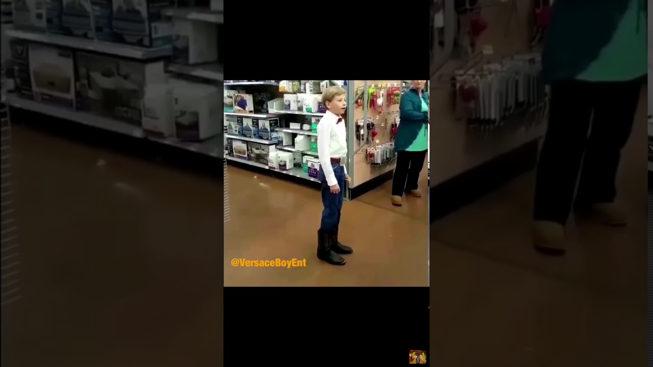 Kid singing in Walmart YouTube