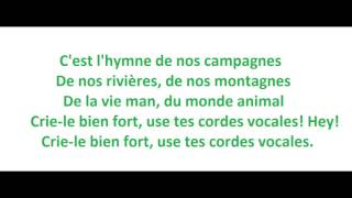 Video thumbnail of "Tryo - L'hymne de nos campagnes - paroles"
