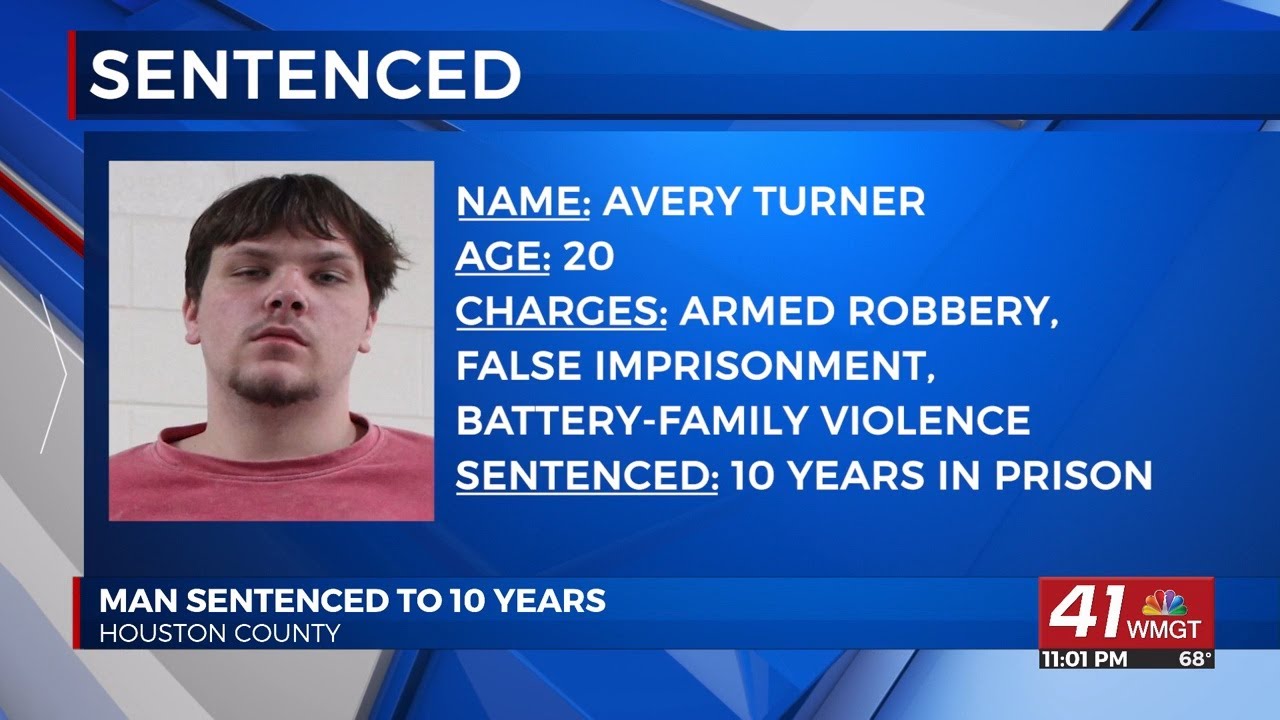Warner Robins man sentenced to 10 years for armed robbery, domestic ...