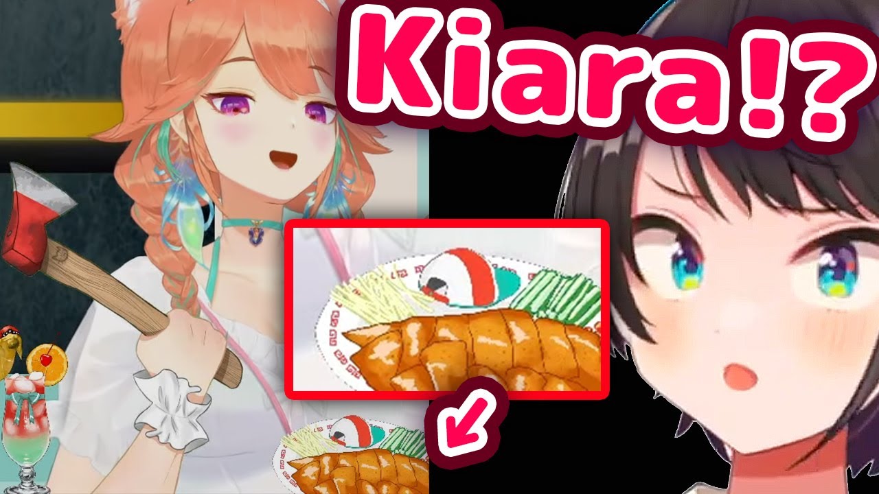Subaru Reacts to Kiara Turning Her Into Peking Duck and Eating Her On Stream【ENG Sub/Hololive】